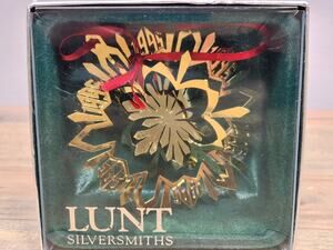 Lunt Silversmith Snowflake Christmas Ornament 1995 Ornament In Org. Box 45128